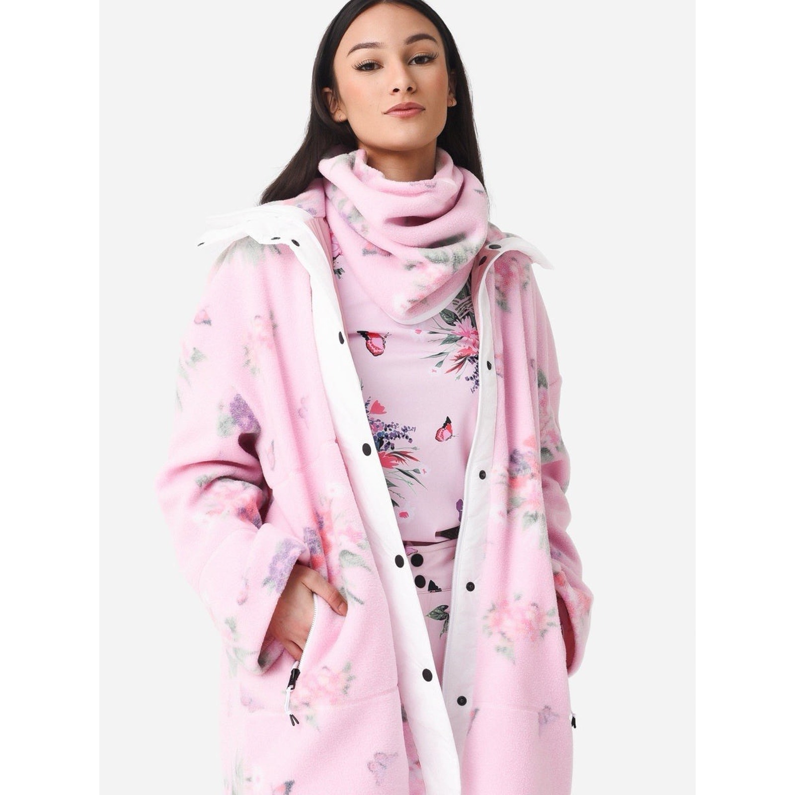 Loveshackfancy X Bogner Fire + Ice Fleece Phili Oversized Jacket Xs